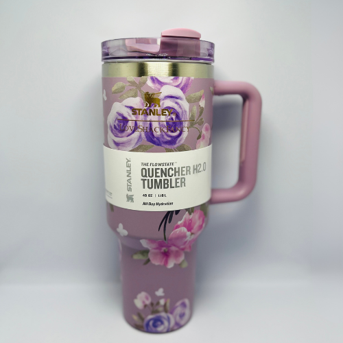 Stanley The Quencher H2.0 FlowState™ Tumbler – 40oz (LoveShackFancy Edition) (Purple)